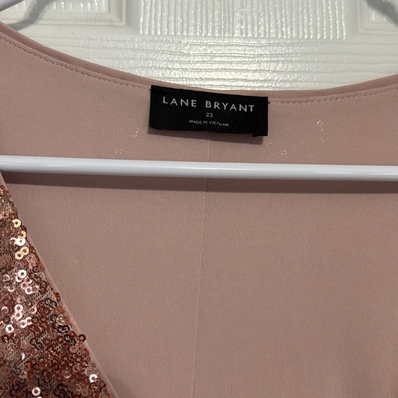 Lane Bryant baby pink sequin dress - Picture 3 of 4